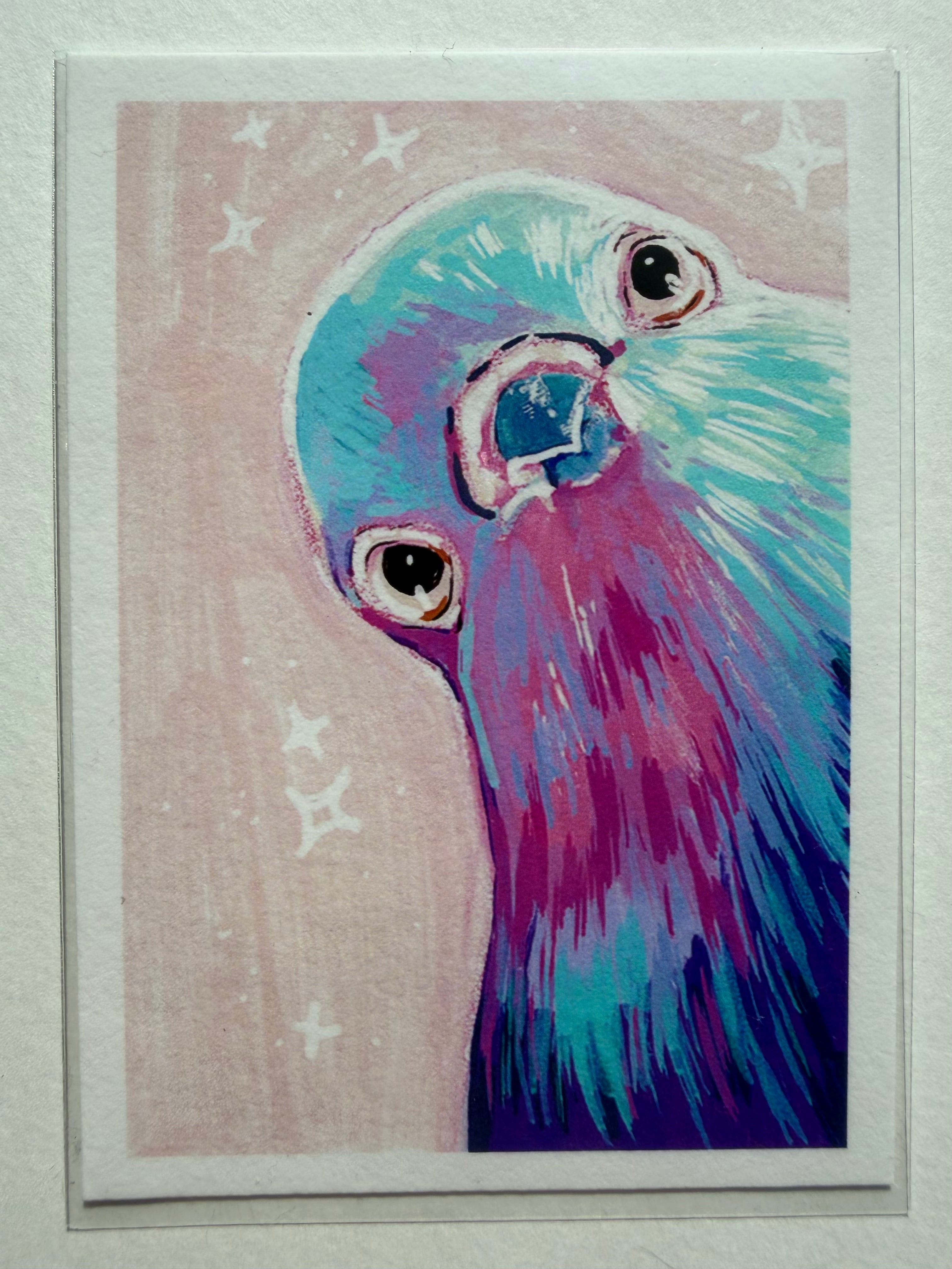 Neon Pidge| Giclée ACEO Art Print