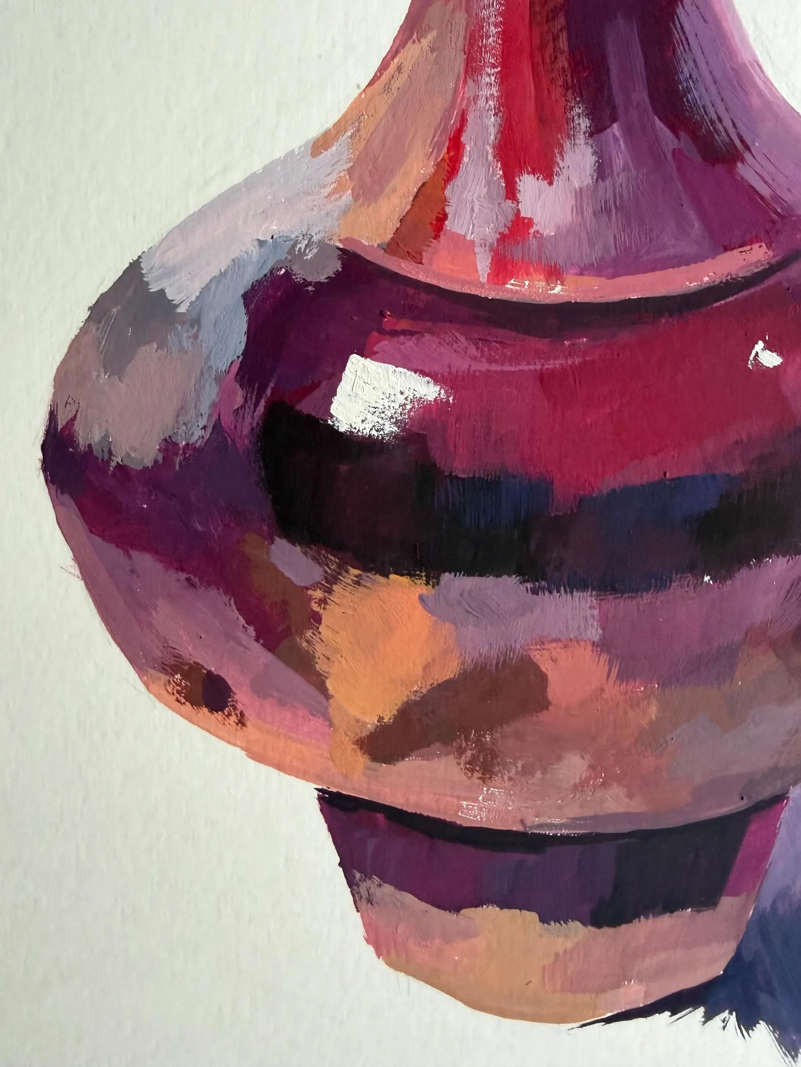 Burgundy Vase